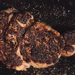 Pan-Seared Rib-Eye Steaks with Porcini and Rosemary Rub recipe