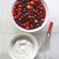 Mascerated Berries with Vanilla Cream recipe