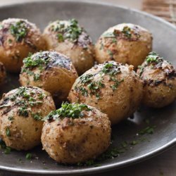 Mustard Aioli-Grilled Potatoes with Fines Herbes recipe
