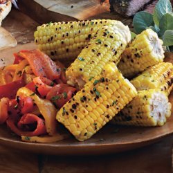 Grilled Sweet Peppers and Corn recipe