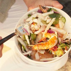 Shrimp, Lobster, and Jicama Salad recipe