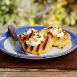 Grilled Arepas with Farmer's Cheese (or Queso Blanco) recipe