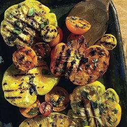 Charred Heirloom Tomatoes with Fresh Herbs recipe