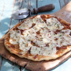 Alsatian Pizza with Bacon and Caramelized Onions recipe