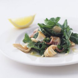Grilled Calamari with Arugula recipe