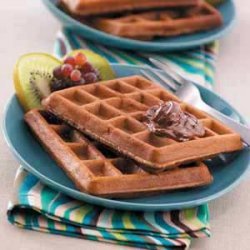 Pecan Chocolate Waffles recipe