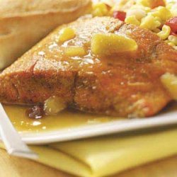 Salmon with Curry Chutney Sauce recipe