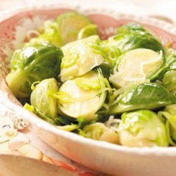 Brussels Sprouts with Leeks recipe