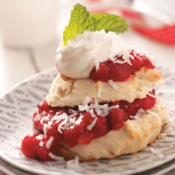 Coconut Cranberry Shortcakes recipe