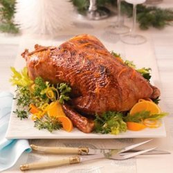 Christmas Goose with Orange Glaze recipe