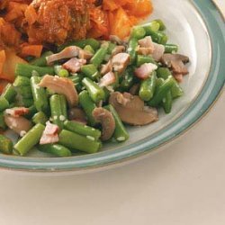 Savory Green Beans with Bacon recipe