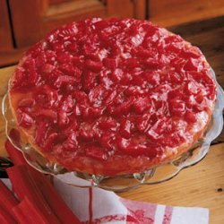 Rhubarb Upside-Down Cake recipe