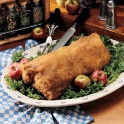Roast Pork with Apple Topping recipe