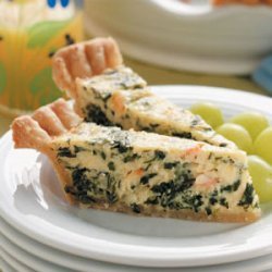 Crab and Spinach Quiche recipe