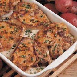 Scalloped Potatoes and Pork Chops recipe