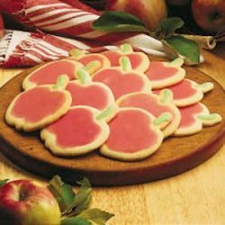 Apple Cutout Sugar Cookies recipe