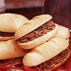 Snappy Barbecue Beef Sandwiches recipe