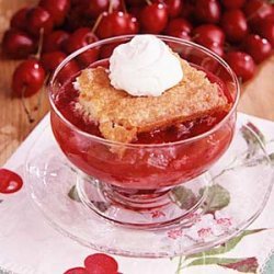 Cherry Rhubarb Cobbler recipe