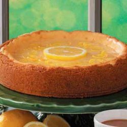 Golden Lemon Glazed Cheesecake recipe