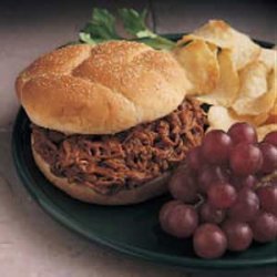 Barbecued Beef on Buns recipe