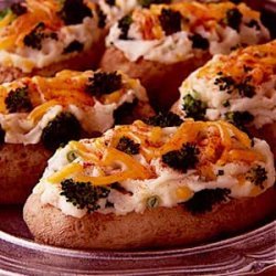 Broccoli Cheese Twice-Baked Potatoes recipe