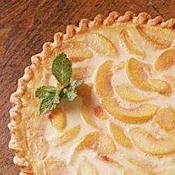 Easy Peach Cream Pie recipe