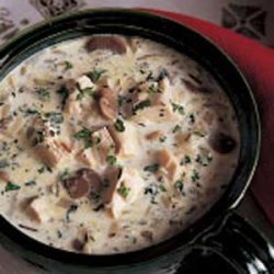 Cream of Turkey and Wild Rice Soup recipe