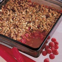 Rhubarb Raspberry Crisp recipe