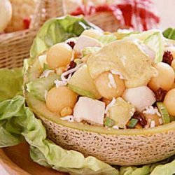 Curried Chicken Cantaloupe Salad recipe