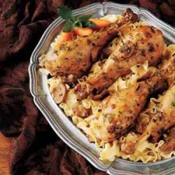 Turkey Legs with Mushroom Gravy recipe