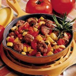 Easy Sausage and Vegetable Skillet recipe