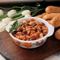 Lima Beans with Pork Sausage recipe