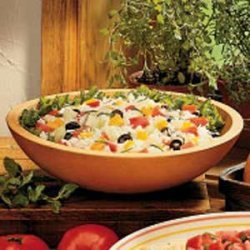 Garden Herb Rice Salad recipe