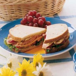 Nutty Ham and Apple Sandwiches recipe
