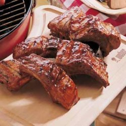 Barbecued Baby Back Ribs recipe