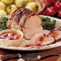 Pork Roast with Apple Topping recipe
