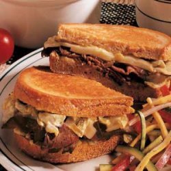 Grilled Roast Beef Sandwiches recipe