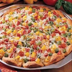 Pepper-Topped Pizza recipe