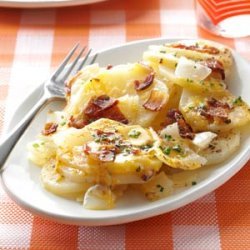 Grilled Three-Cheese Potatoes recipe
