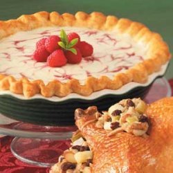 Raspberry Swirl Cheesecake Pie recipe