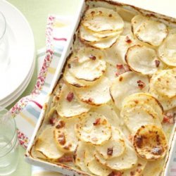 Scalloped Potatoes with Ham recipe