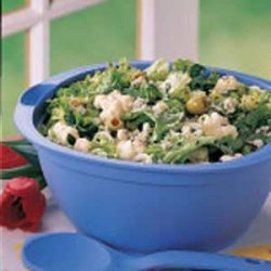 Tossed Salad with Spinach Dressing recipe