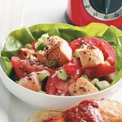 Easy Italian Bread Salad recipe
