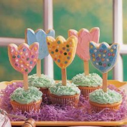 Frosted Tulip Cookies recipe