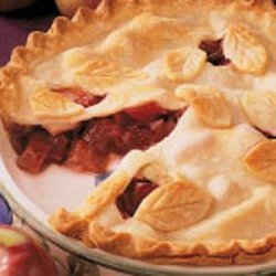 Granny's Rhubarb Pie recipe