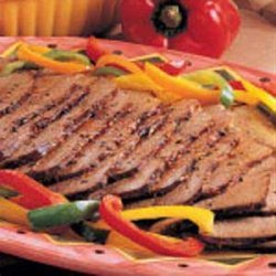 Roast Beef with Peppers recipe