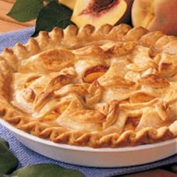 Golden Peach Pie recipe