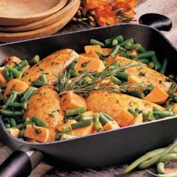 Golden Chicken and Autumn Vegetables recipe