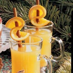 Hot Cider with Orange Twists recipe