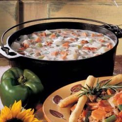 Beef and Bacon Chowder recipe